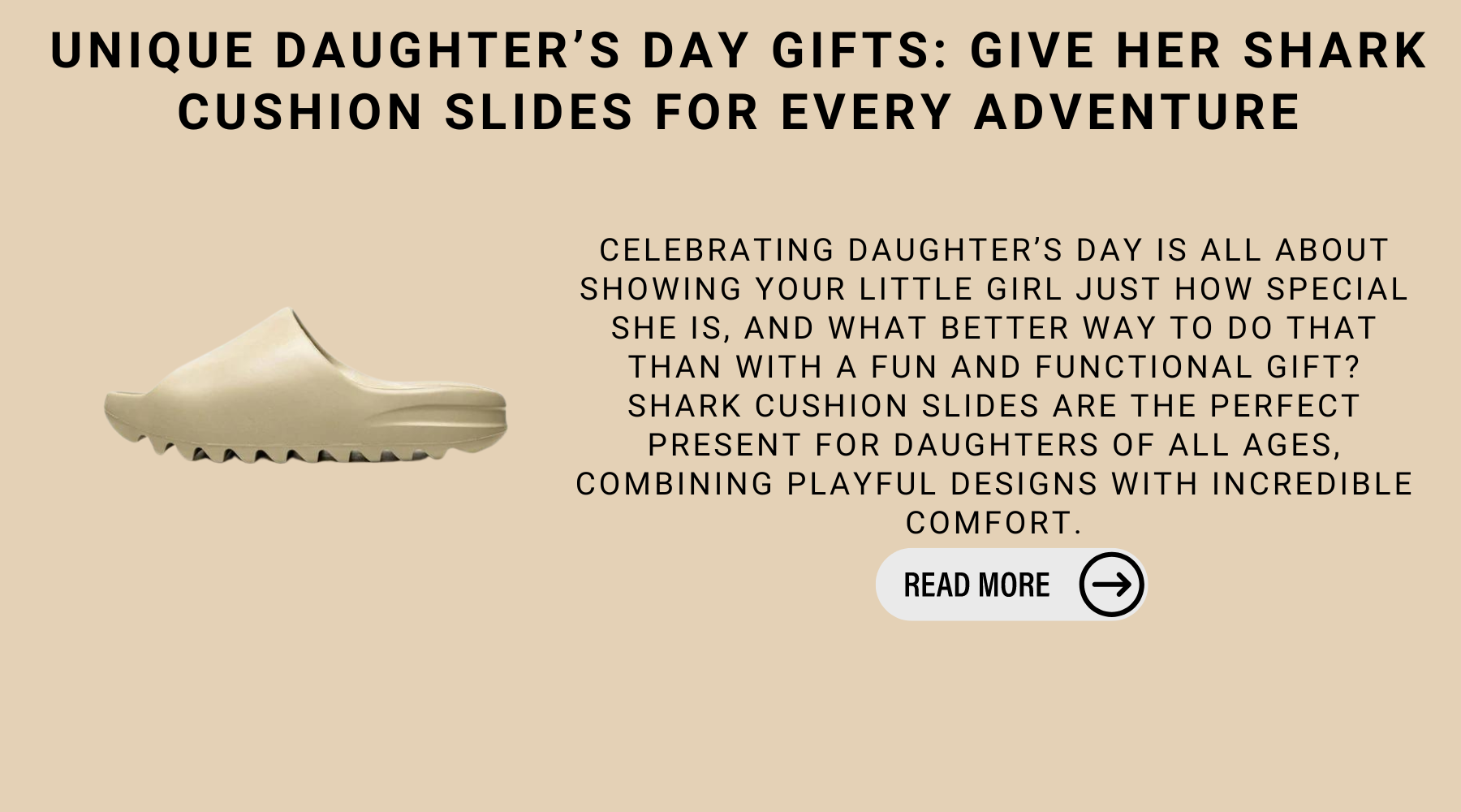 Unique Daughter’s Day Gifts: Give Her Shark Cushion Slides For Every Adventure