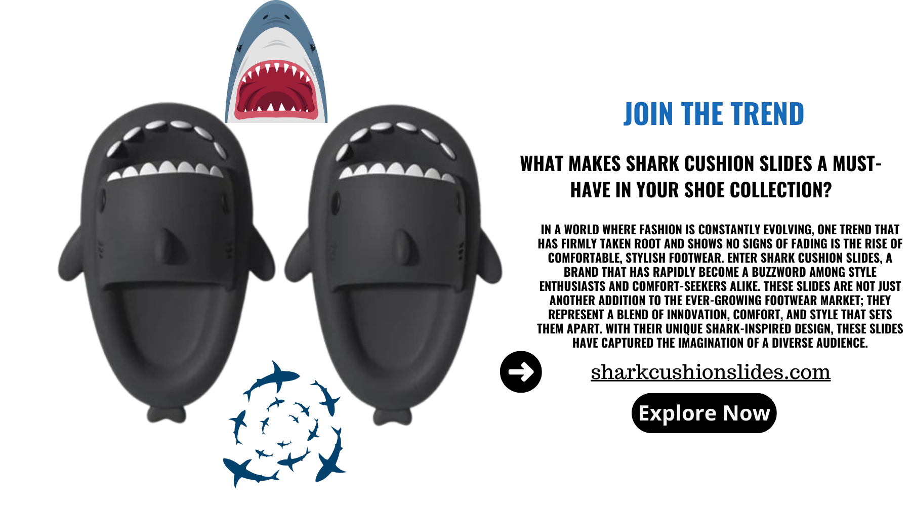 Join the Trend: What Makes Shark Cushion Slides a Must-Have in Your Shoe Collection