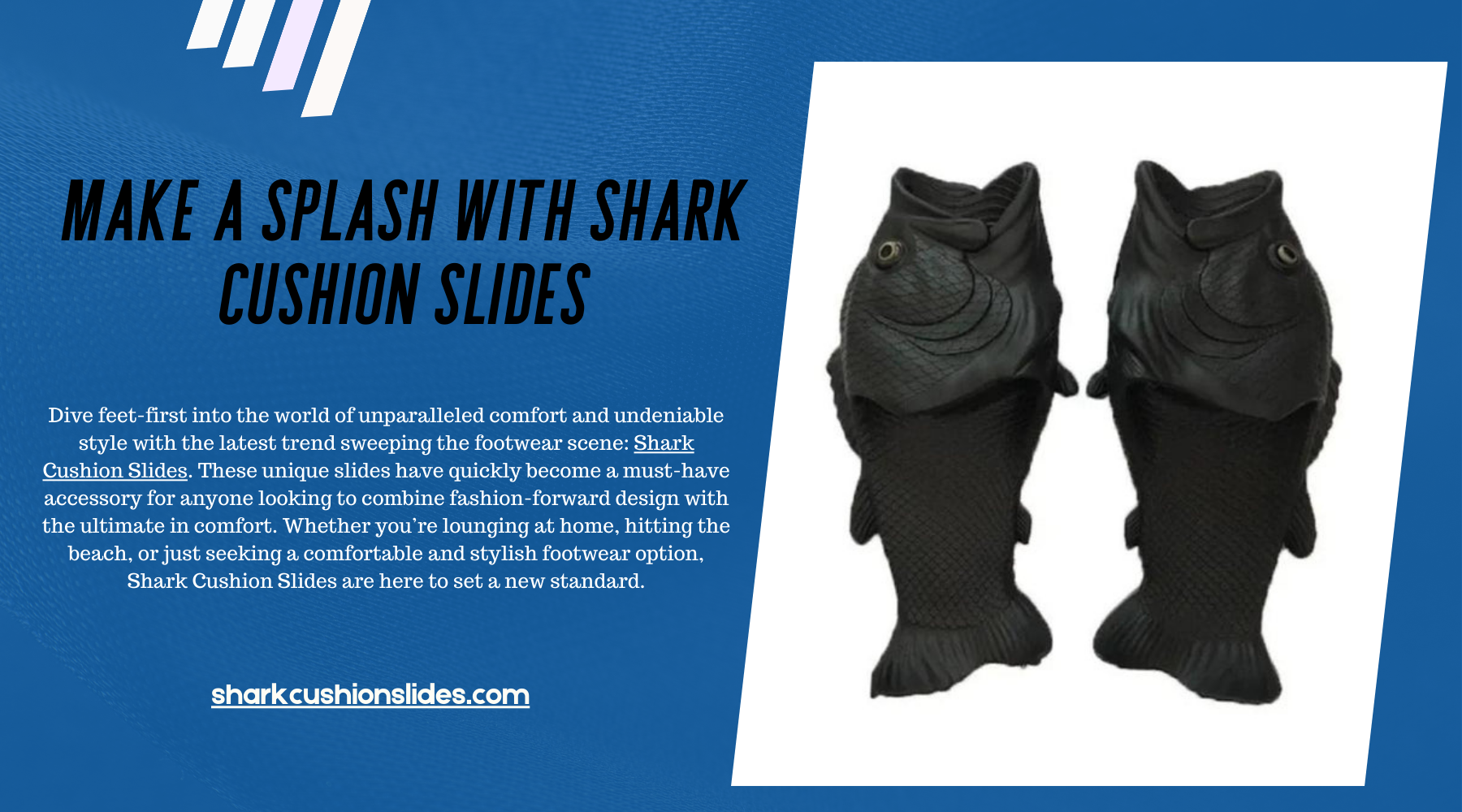 Make a Splash with Shark Cushion Slides