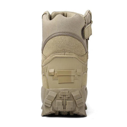 Waterproof Tactical Boots Zip Up High Top For Outdoor Wear