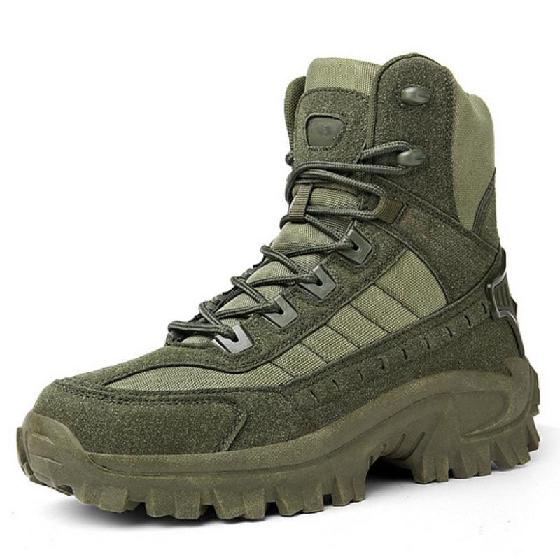 Waterproof Tactical Boots Zip Up High Top For Outdoor Wear