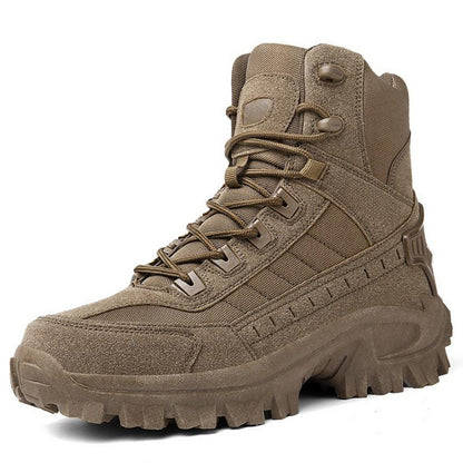 Waterproof Tactical Boots Zip Up High Top For Outdoor Wear