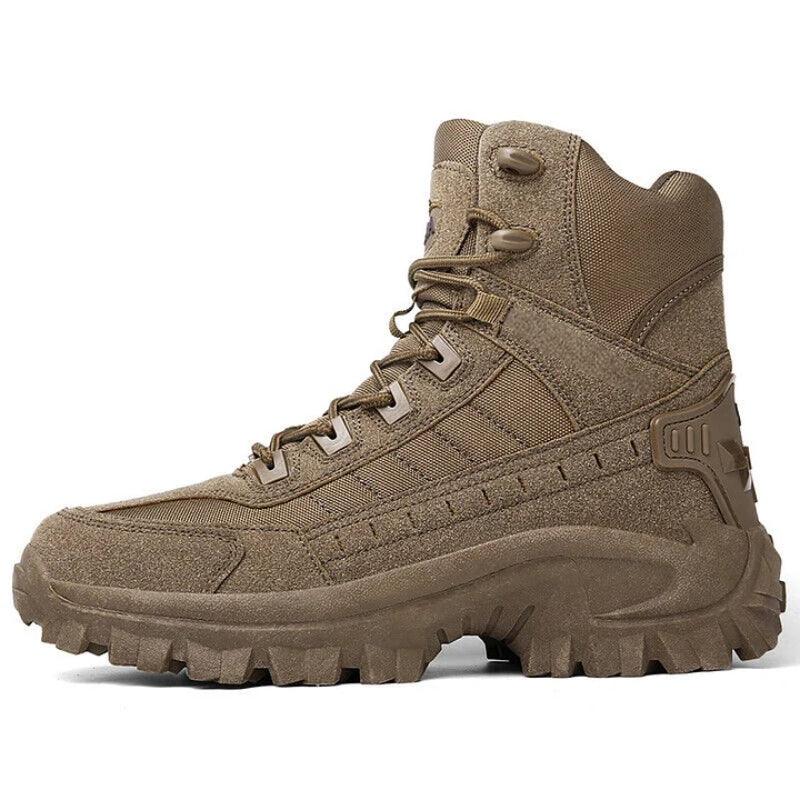Waterproof Tactical Boots Zip Up High Top For Outdoor Wear