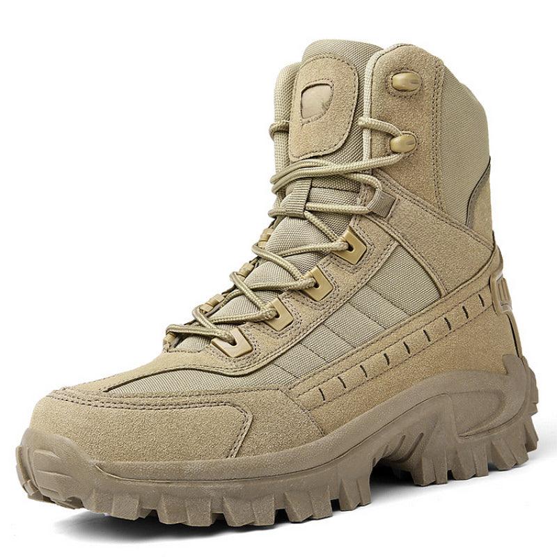 Waterproof Tactical Boots Zip Up High Top For Outdoor Wear