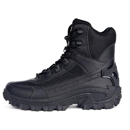 Waterproof Tactical Boots Zip Up High Top For Outdoor Wear