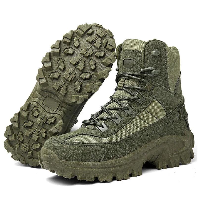 Waterproof Tactical Boots Zip Up High Top For Outdoor Wear