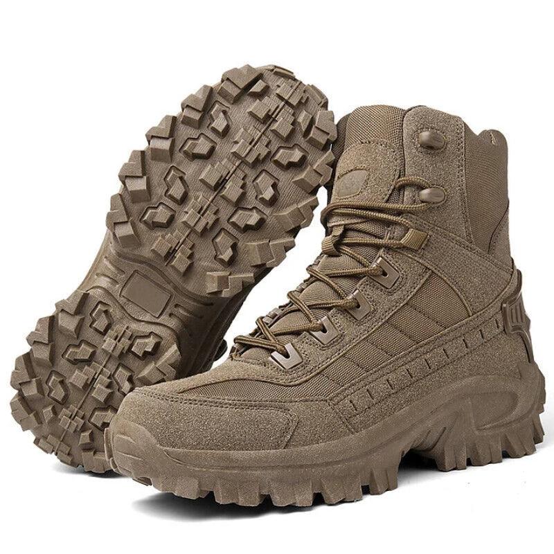 Waterproof Tactical Boots Zip Up High Top For Outdoor Wear