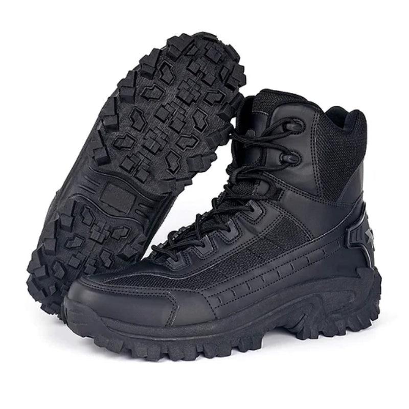 Waterproof Tactical Boots Zip Up High Top For Outdoor Wear