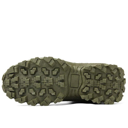 Waterproof Tactical Boots Zip Up High Top For Outdoor Wear