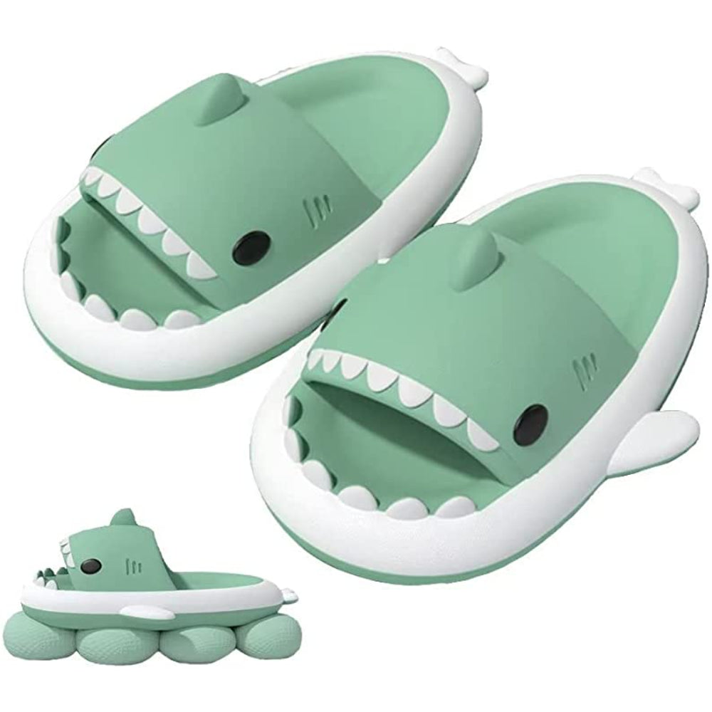 Thick Cartoon Shark Slides – Shark Cushion Slides