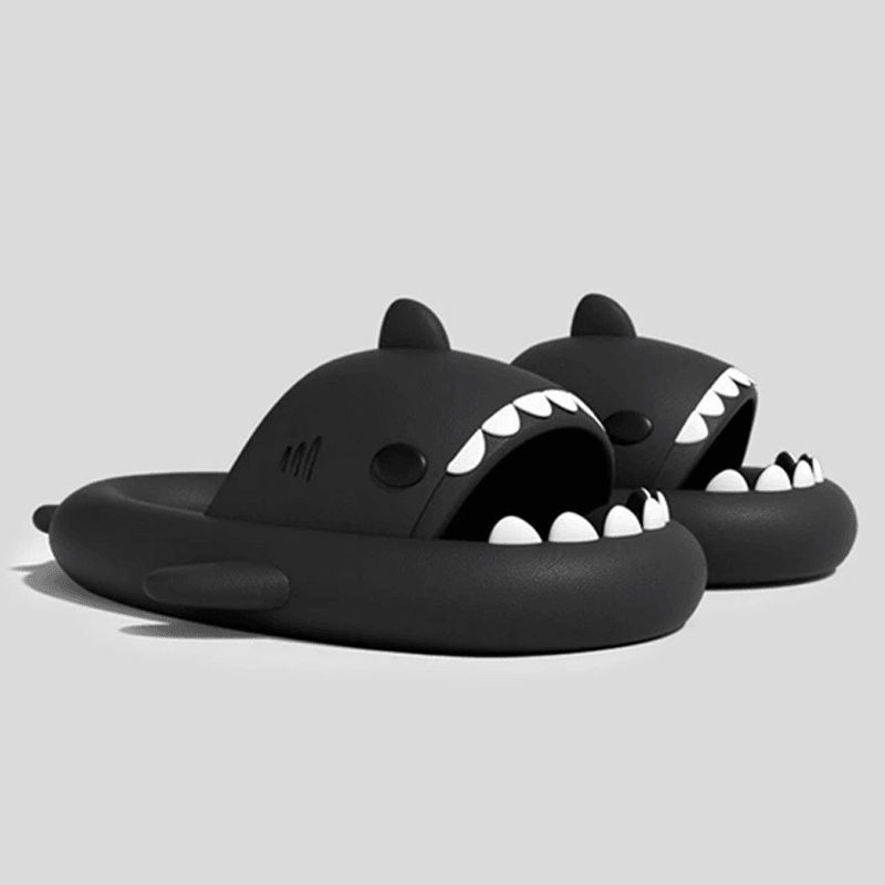 Shark Cloud Slides With Soft Eva Sole And Non Slip Design