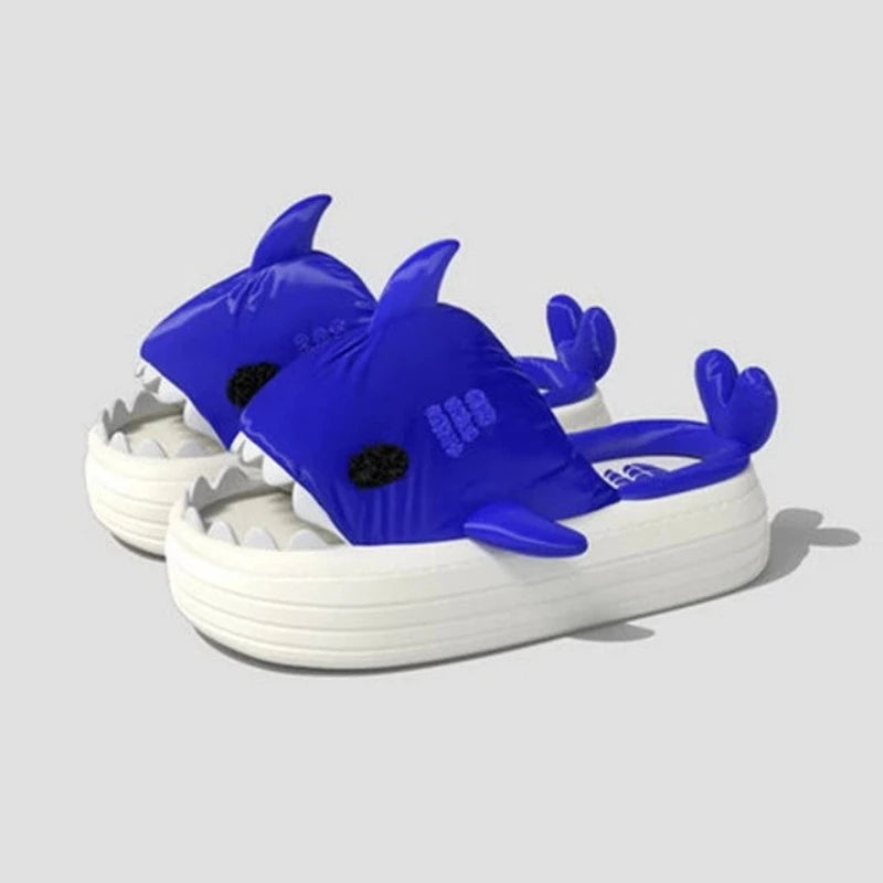 Thick Sole Shark Slippers For Women