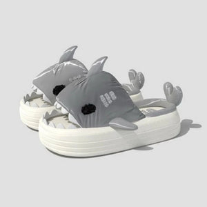 Thick Sole Shark Slippers For Women