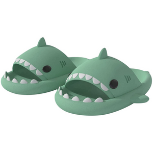 Cute Shark Slippers for Women Men Anti-Slip Novelty Open Toe Slides Summer Lightweight Sole
