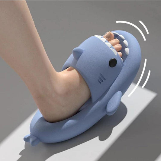 Youth Shark Slides  Non Slip Cartoon Shark Slippers