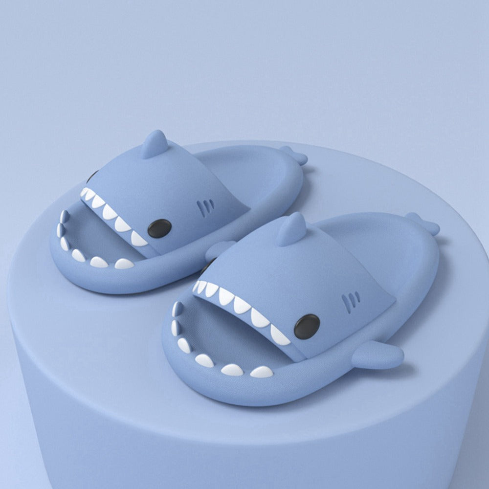 Unisex Cute Shark Slippers Non-Slip Shark's Mouth Open Slippers