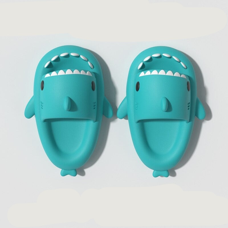 Thick Bottom Bathing Home Shark Slippers