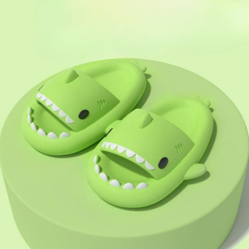 Shark Design Platform Slippers