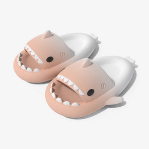 Shade Color Soft Sole Shark Slippers