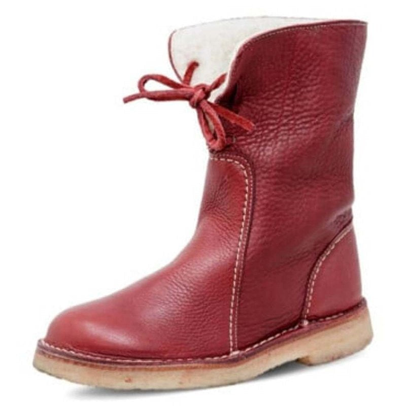 Versatile Waterproof Snow Lace Up Boots