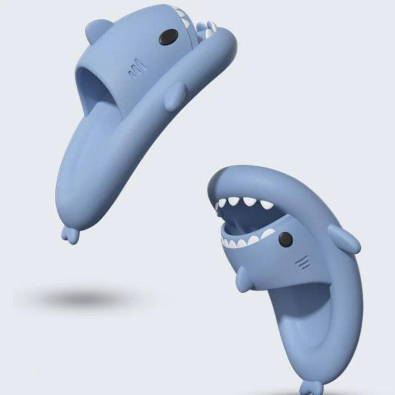 Shark Cloud Slides With Soft Eva Sole And Non Slip Design