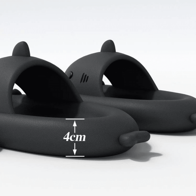 Shark Cloud Slides With Soft Eva Sole And Non Slip Design