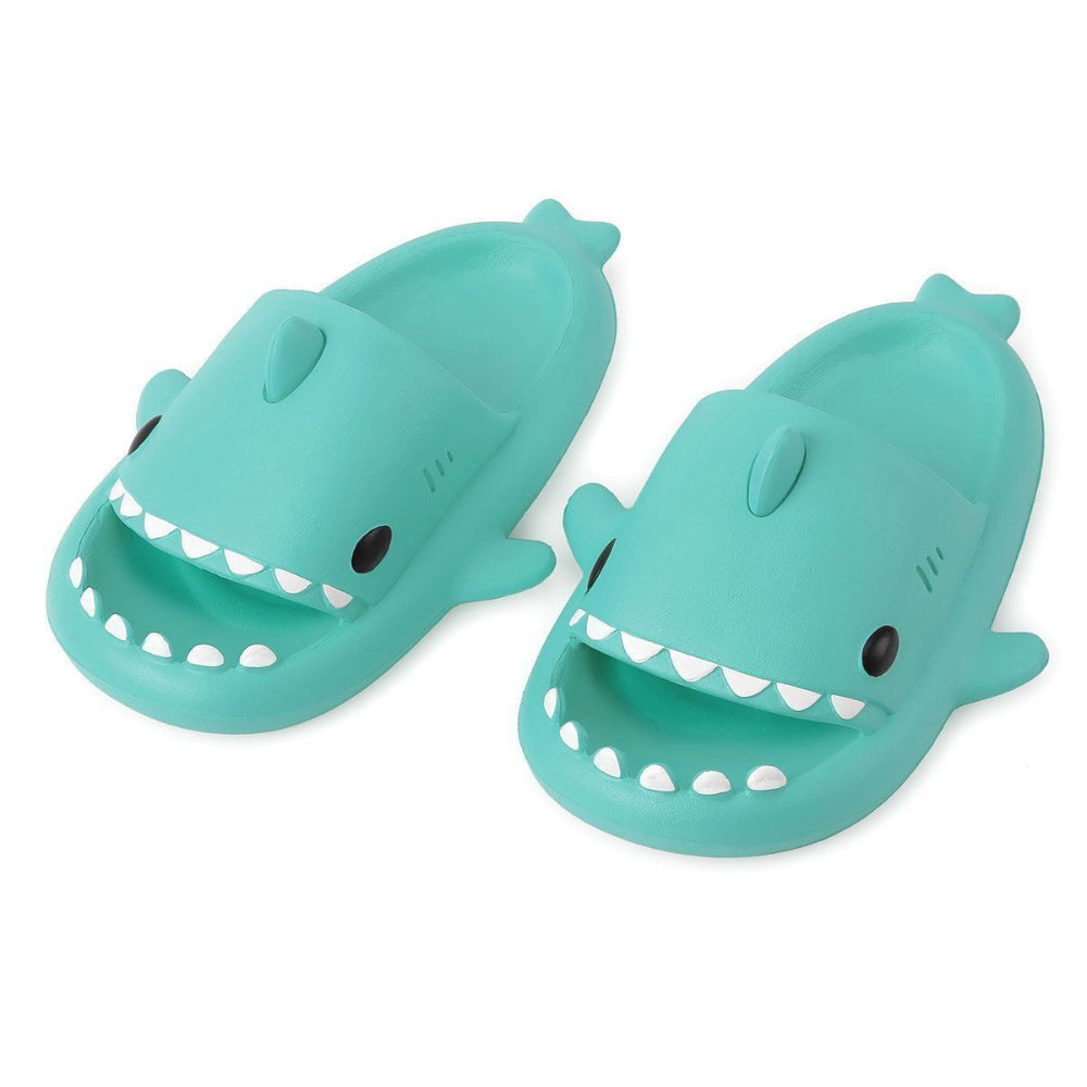 Novelty Non Slip Shark Slides For Boys Girls Kids Cute Shark Slippers Open Toe